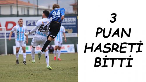 MERKÜR JET ERBAASPOR HAFTALAR SONRA 3 PUAN HASRETİNE SON VERDİ